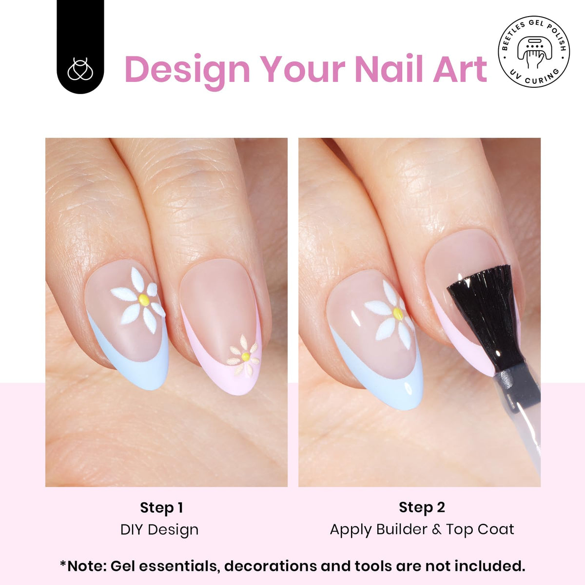 beetles close-up of nail surface glossy finish optimal for decorations