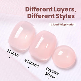 beetles Cloud Wisp swatch on fingers showing translucent finish benefit subtle polish
