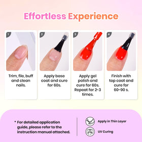 Beetles Gel Polish on manicured nails outdoors showcasing vibrant finish