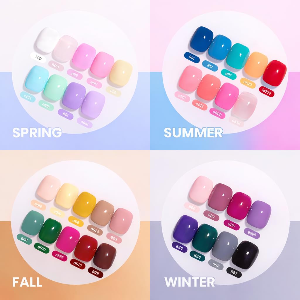 beetles color swatch array of 36 seasonal shades for styling options