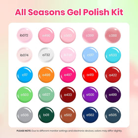 beetles color swatches array displaying 25 shades for versatile looks