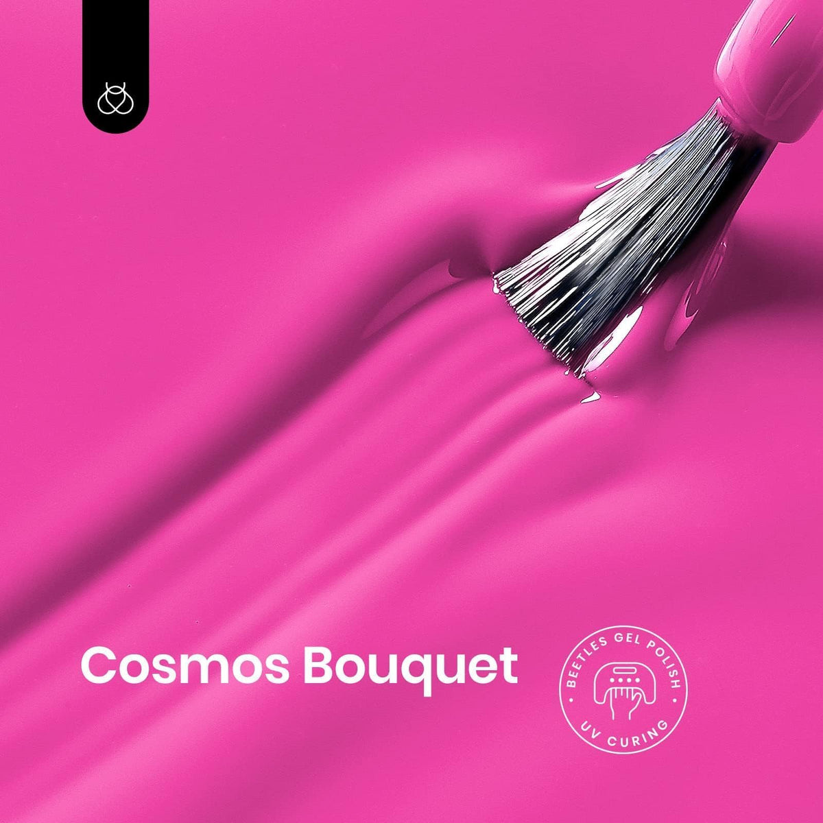 beetles brush stroke of Cosmos Bouquet showing smooth, opaque coverage benefit