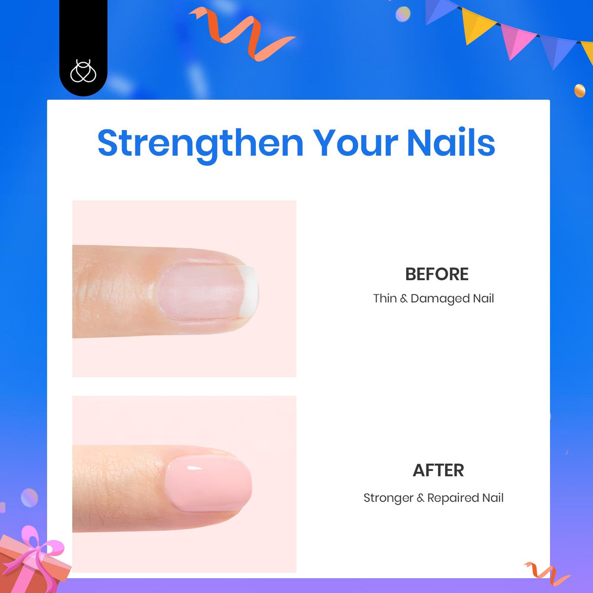Beetles cured French tip demo showing durable glossy finish and salon-quality result