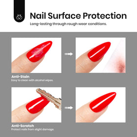 Beetles cured manicure with mirror shine demonstrating long-lasting gloss
