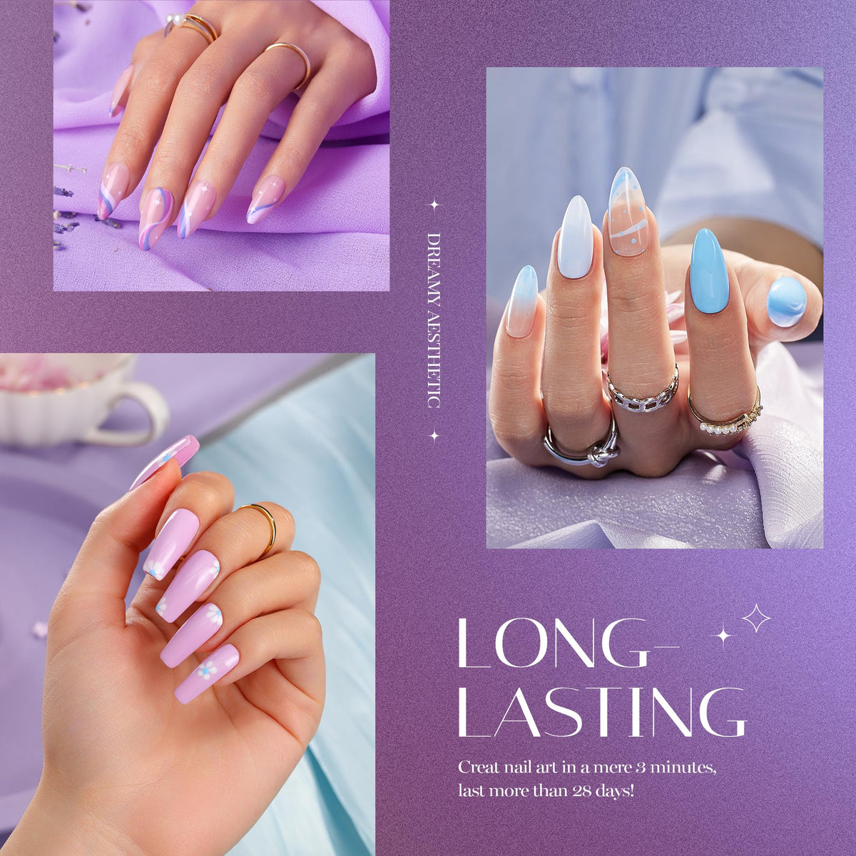 beetles cured manicure on hand showcasing high-gloss, chip-resistant finish