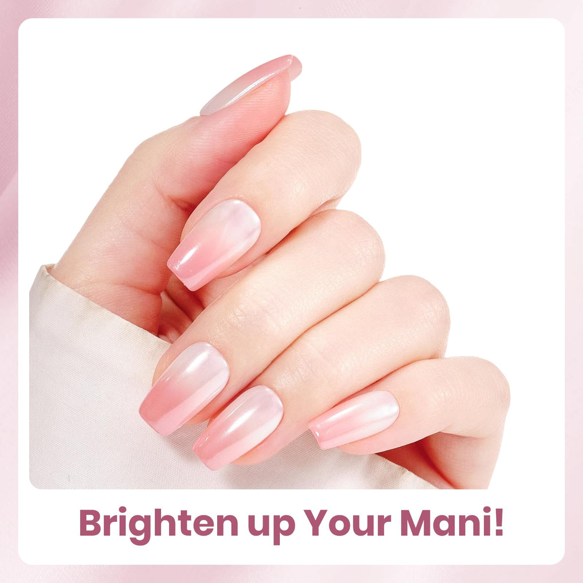 Beetles cured nails in lifestyle scene showing glossy salon finish for everyday wear benefit