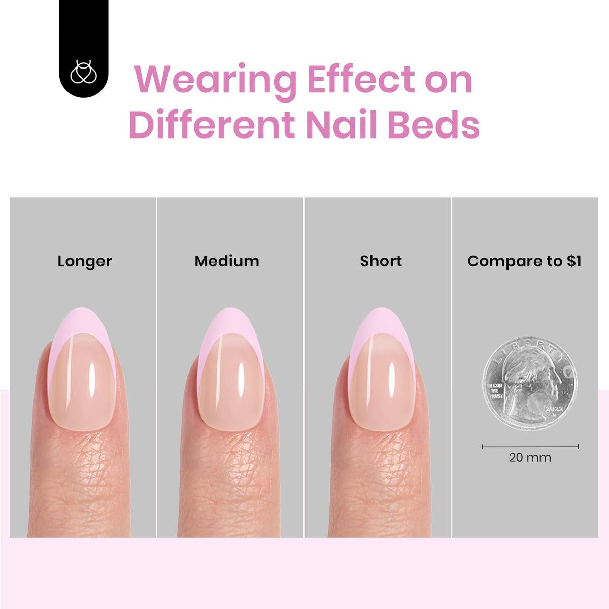 beetles finished decorated manicure showcasing pastel French-tip elegance