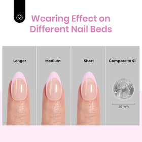 beetles finished decorated manicure showcasing pastel French-tip elegance