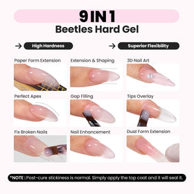 Beetles gel being applied on nail for sculpting and strong apex