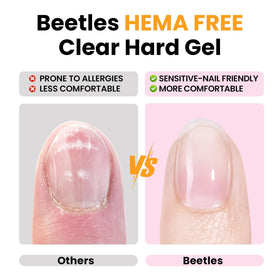 Beetles gel texture close-up showing smooth self-leveling workability