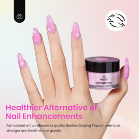 beetles finished manicure in summer setting showcasing versatile colors