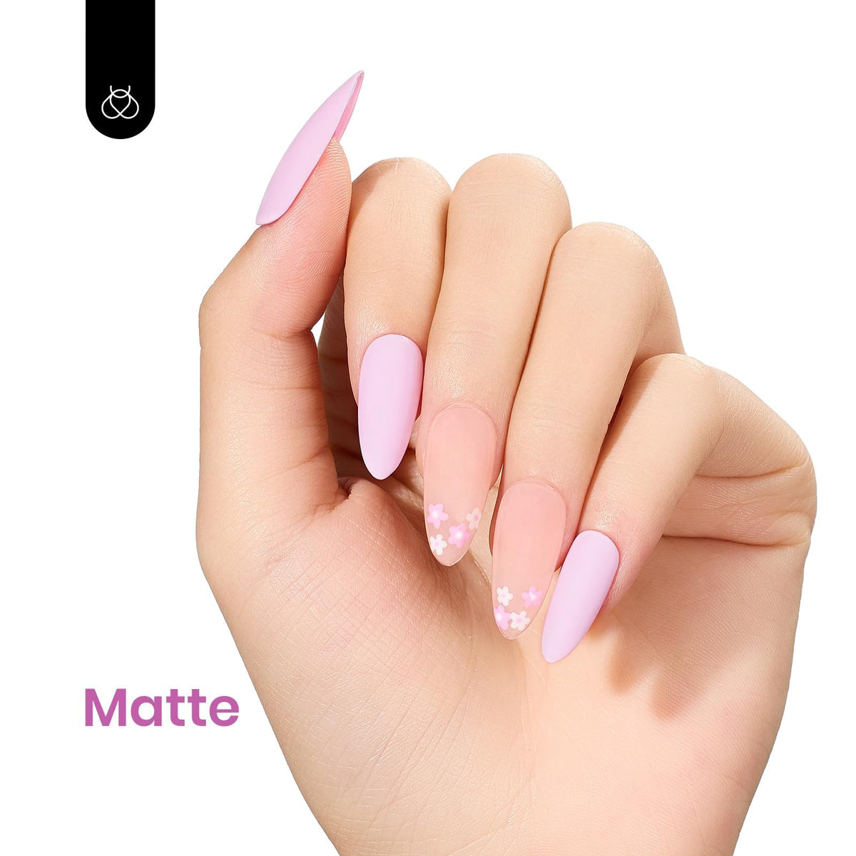 beetles Gel Polish swatch wheel with Fairy Tale shade showing how the pastel appears on nails
