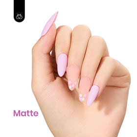 beetles Gel Polish swatch wheel with Fairy Tale shade showing how the pastel appears on nails