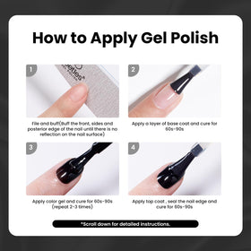 Beetles final glossy black nails lifestyle photo showcasing long-lasting shine