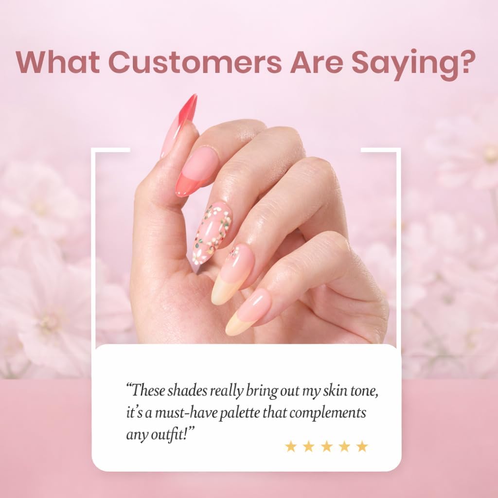 beetles finished manicure lifestyle shot showcasing garden-inspired look