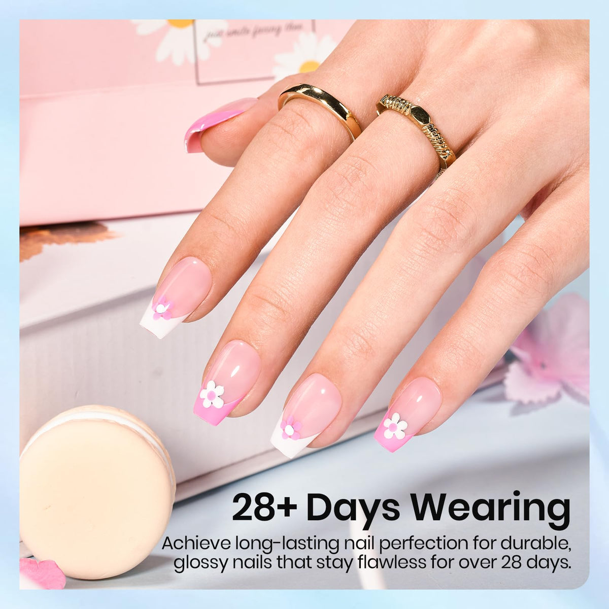 beetles Gel Polish finished nails with high gloss illustrating durable long-lasting shine