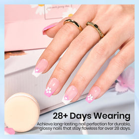beetles Gel Polish finished nails with high gloss illustrating durable long-lasting shine
