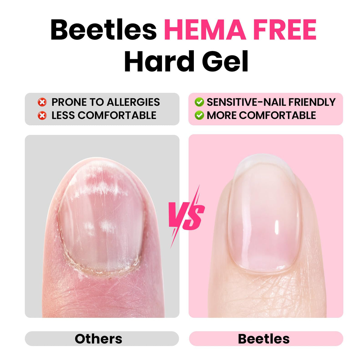 Beetles flat brush beside open jars showing precise application benefit