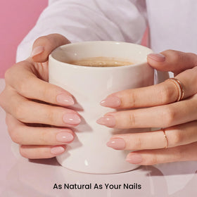 Beetles Gel Polish close-up of Flat-X almond tip curve for comfortable fit