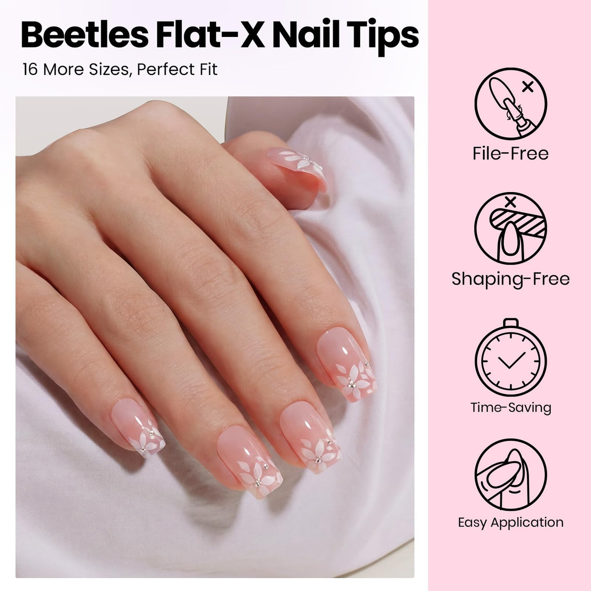 beetles gel polish tools layout including file clipper and cuticle pusher