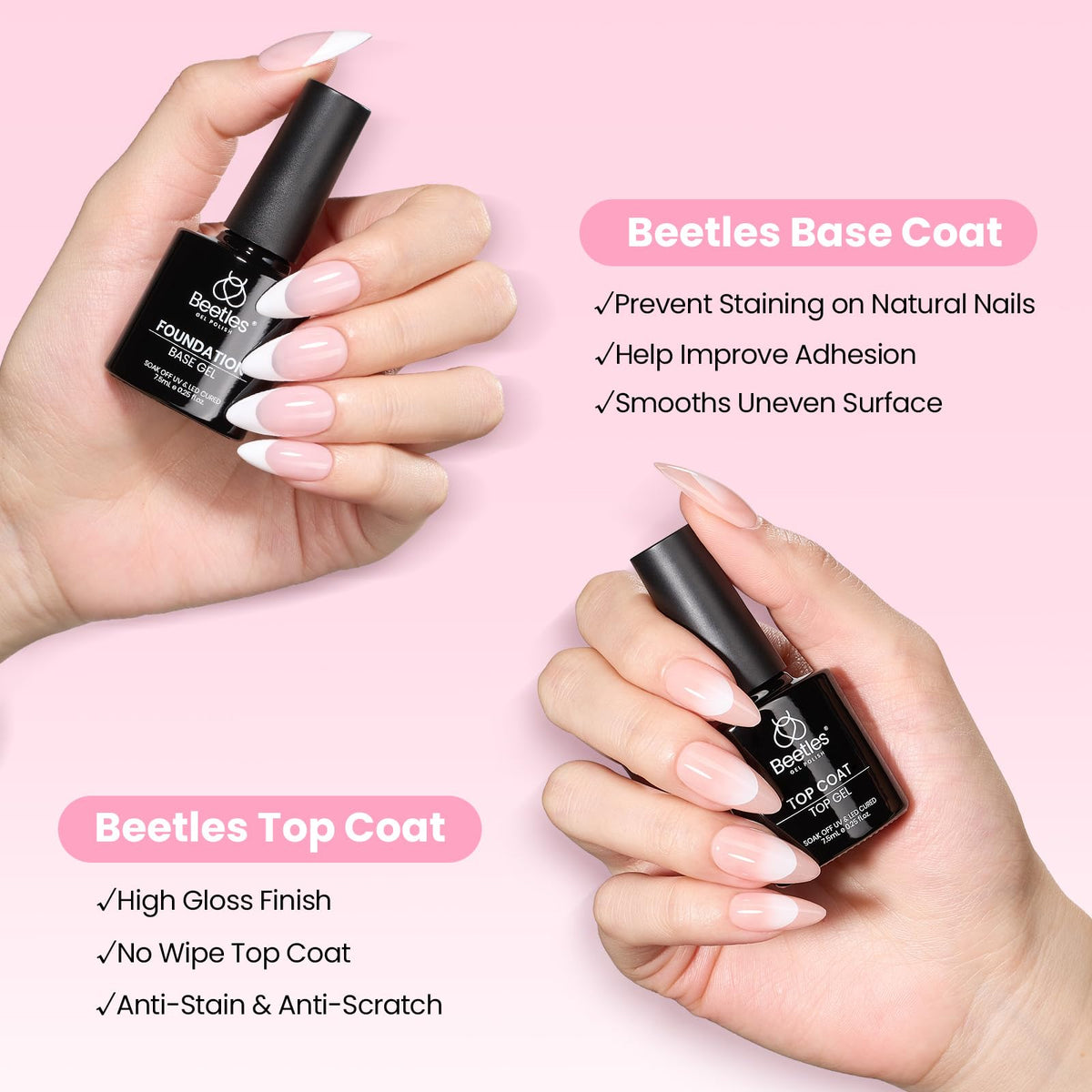 beetles press-on nails applied in lifestyle scene for polished finish