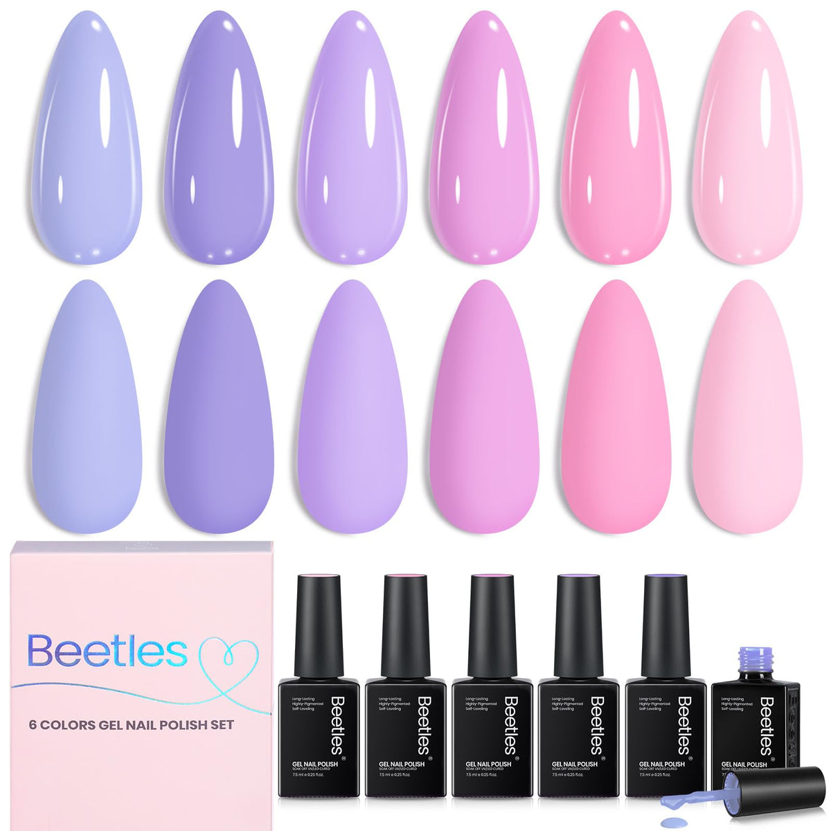 Beetles Gel Polish front packaging showing Floral Reverie set for coordinated manicures