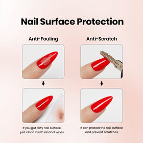 beetles french manicure lifestyle scene showing salon-quality shine