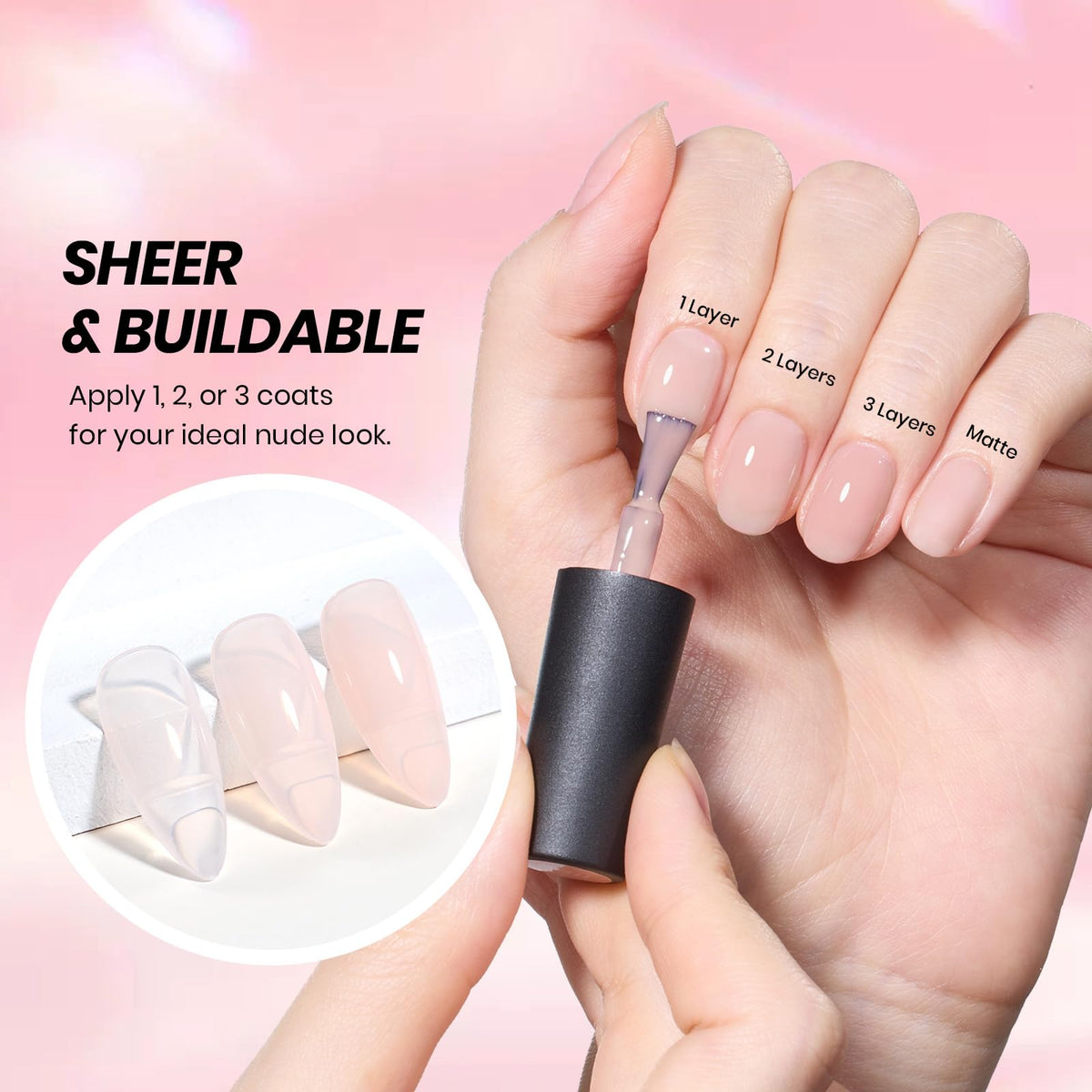beetles french tip stickers layout with two styles, easy guides for even smile lines