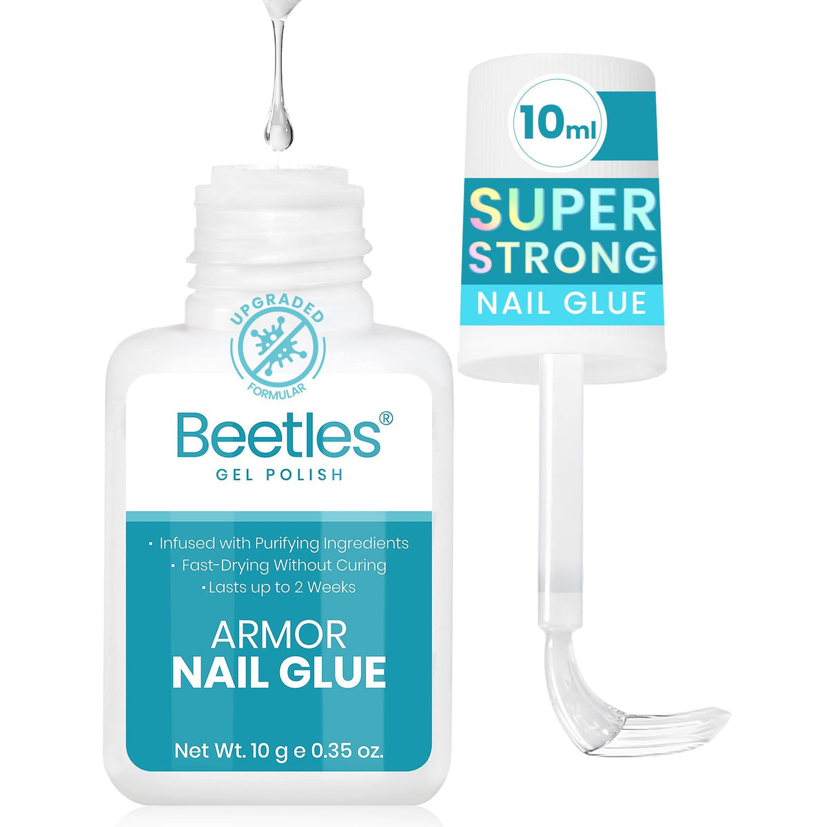 beetles front label bottle showing clear branding and compact size benefit