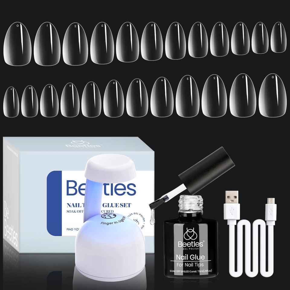 beetles gel polish front package showing kit contents and convenience