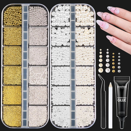 beetles front package showing mixed beads pearls and tools for organized storage