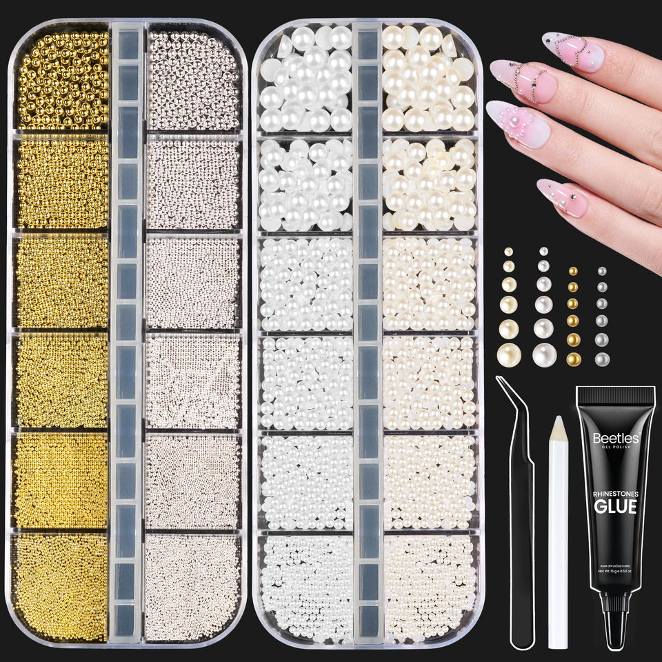 beetles front package showing mixed beads pearls and tools for organized storage