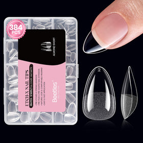 Beetles front packaging showing 384 almond short tips and brand for value