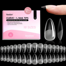 beetles front packaging showing 320pcs kit and almond shape for easy identification