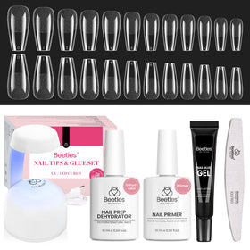 beetles front packaging showing complete gel nail kit benefits