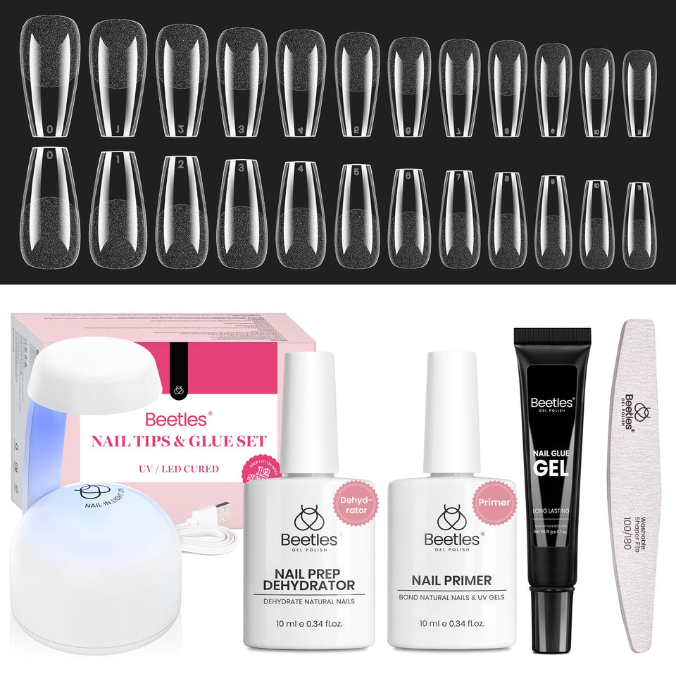 beetles front packaging showing complete gel nail kit benefits