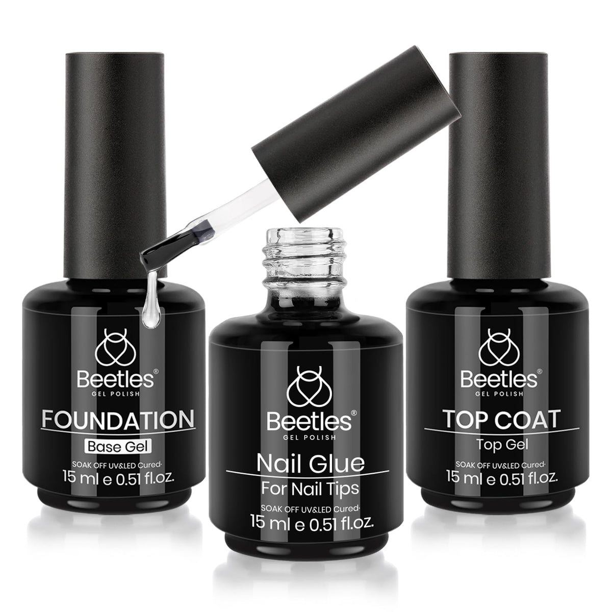 beetles front packaging showing complete gel set and benefits