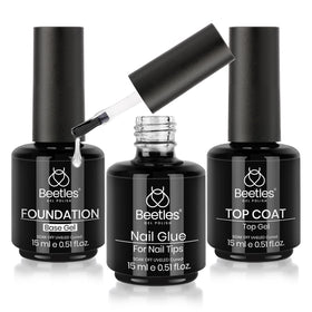 beetles front packaging showing complete gel set and benefits