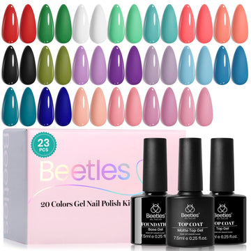 beetles front packaging showing full 23-piece kit and clear contents benefit quick selection