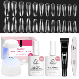 Beetles Gel Polish front packaging showing full long coffin kit, great for complete at-home sets
