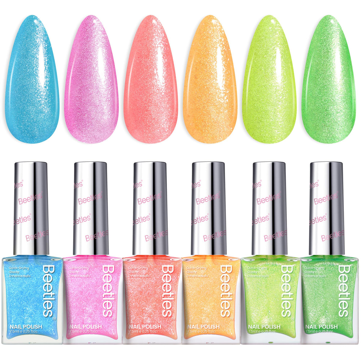 beetles front packaging neon set shows full kit and bright colors for quick styling