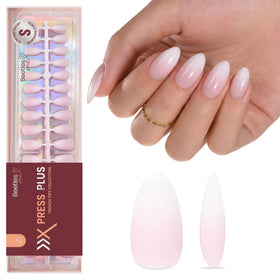 Beetles front packaging showing 224-piece ombre French tip kit, clear organization benefit