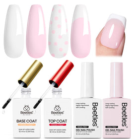 beetles front packaging showing the complete four-piece gel polish kit with clear benefits