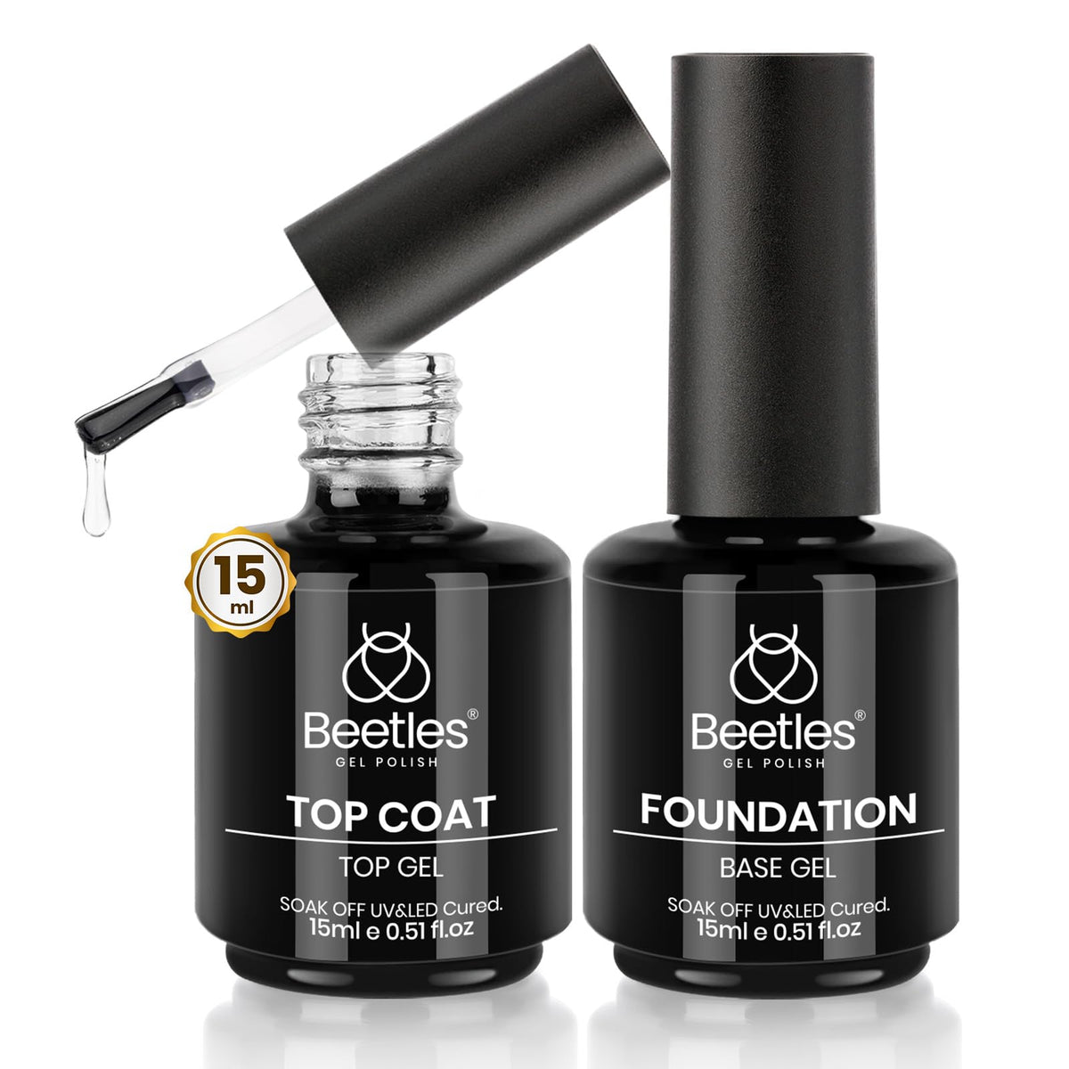 beetles front packaging set showing both 15ml bottles and branding for clear identification and trust