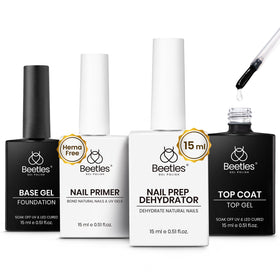 beetles front packaging set showing four bottles and organized layout benefit: clear product overview