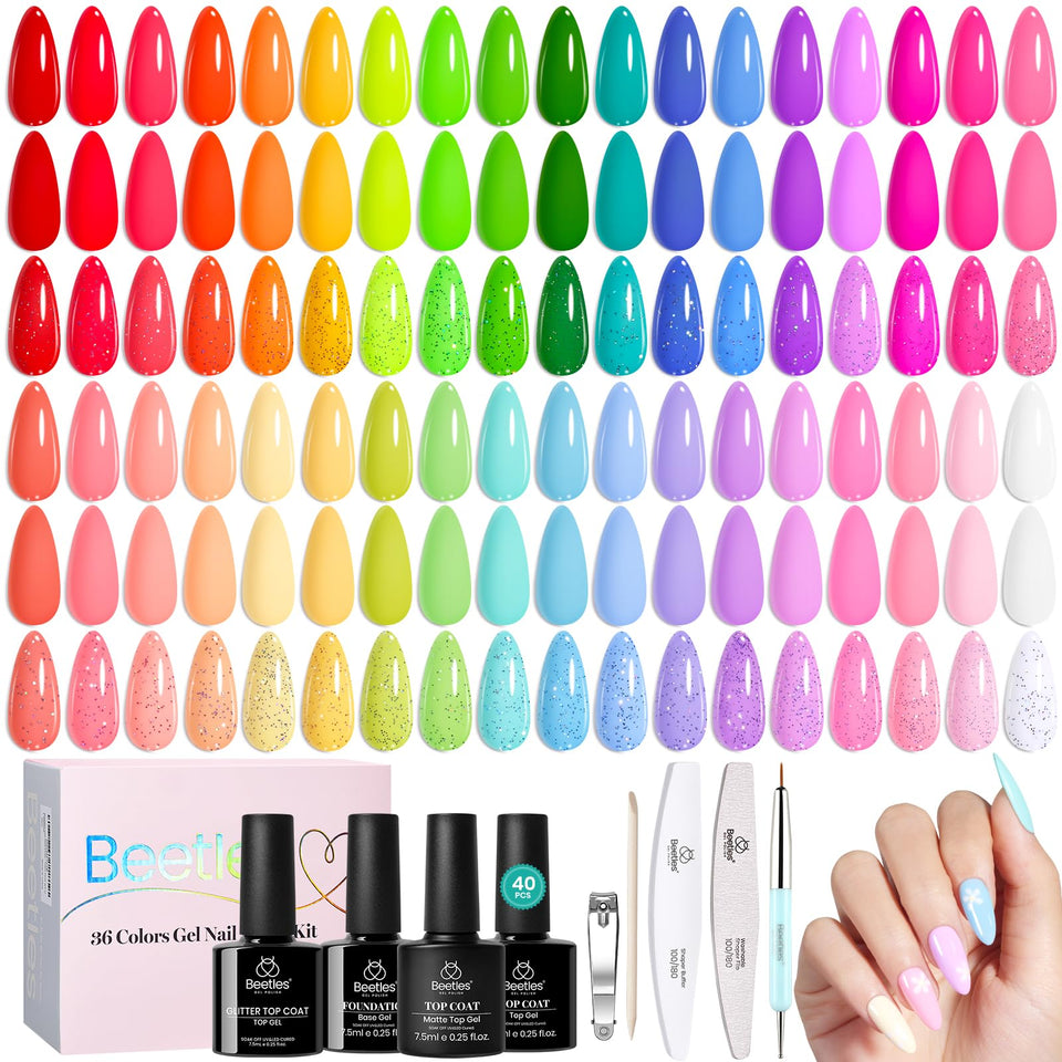 beetles front packaging showing full 36-color kit and benefits