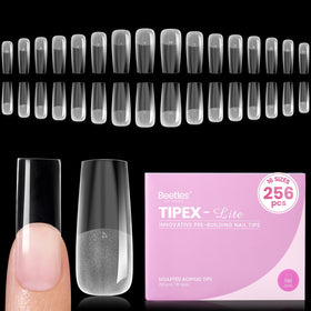 beetles front packaging showing 256pcs value pack and long square tips for convenience