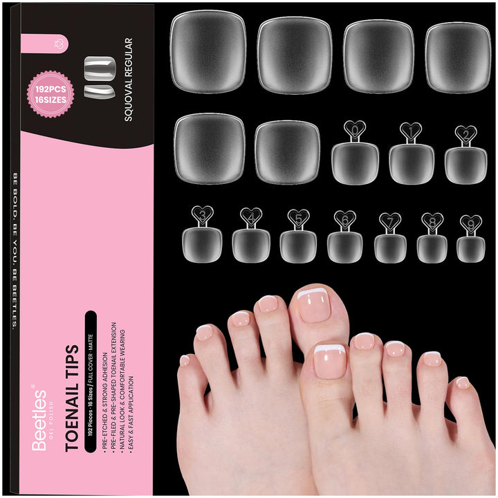 Beetles Gel Polish front packaging showing full 192-piece kit and quick selection benefit