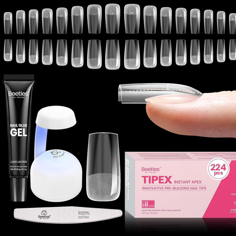 beetles Gel Polish front packaging showing kit contents and convenience