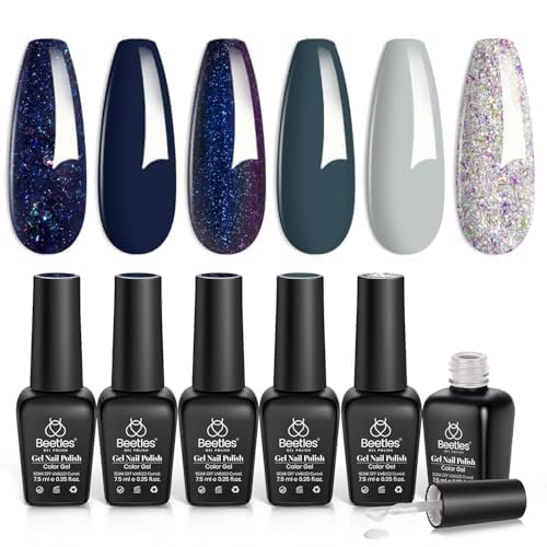 beetles front packaging showing six gel polish bottles and kit benefits